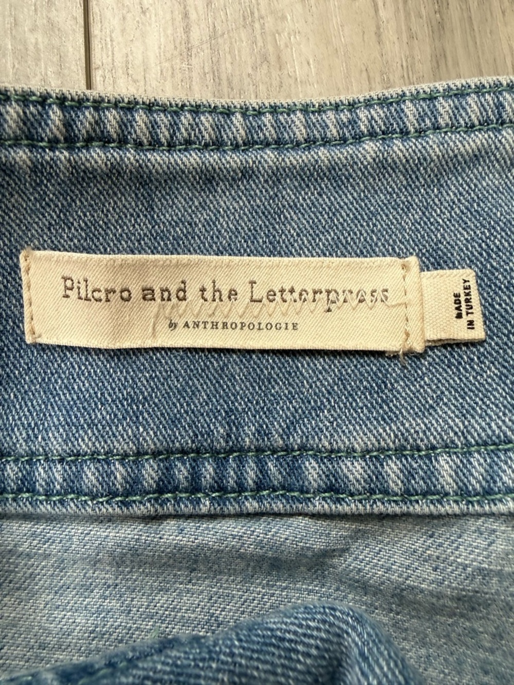 Pilcro & The Letterpress Anthropologie Jeans 29 High Rise Utility Crop Denim - Picture 3 of 15